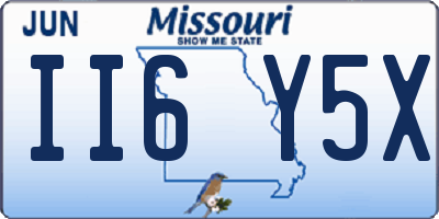 MO license plate II6Y5X