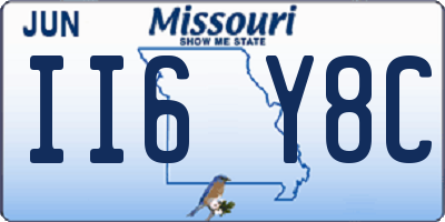 MO license plate II6Y8C