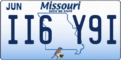 MO license plate II6Y9I
