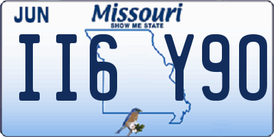 MO license plate II6Y9O