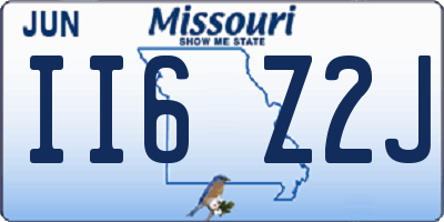 MO license plate II6Z2J