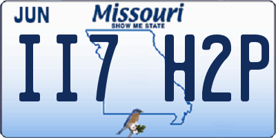MO license plate II7H2P
