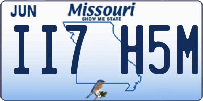 MO license plate II7H5M
