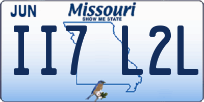 MO license plate II7L2L