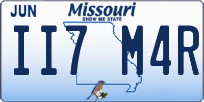 MO license plate II7M4R