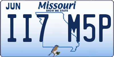 MO license plate II7M5P