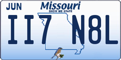 MO license plate II7N8L