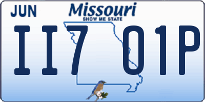 MO license plate II7O1P
