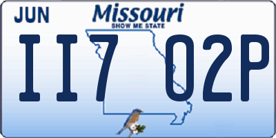 MO license plate II7O2P