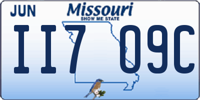 MO license plate II7O9C