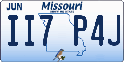 MO license plate II7P4J