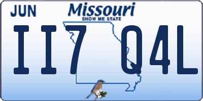 MO license plate II7Q4L