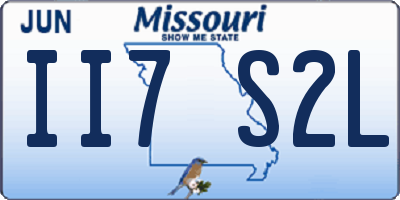 MO license plate II7S2L