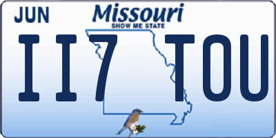MO license plate II7T0U