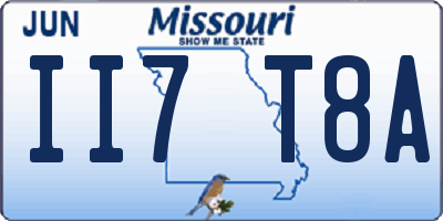 MO license plate II7T8A