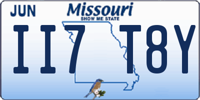 MO license plate II7T8Y