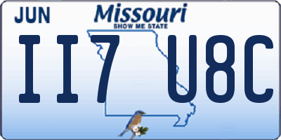 MO license plate II7U8C