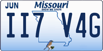 MO license plate II7V4G