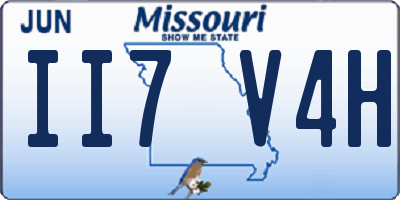 MO license plate II7V4H