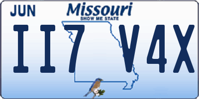 MO license plate II7V4X