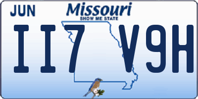 MO license plate II7V9H