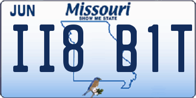 MO license plate II8B1T