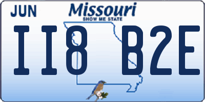 MO license plate II8B2E