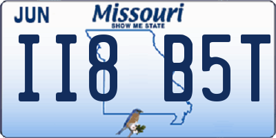 MO license plate II8B5T