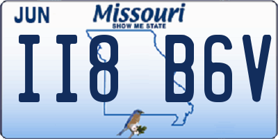 MO license plate II8B6V