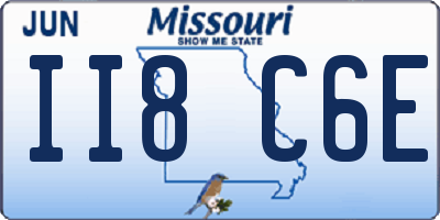 MO license plate II8C6E