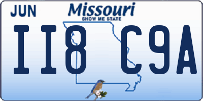 MO license plate II8C9A