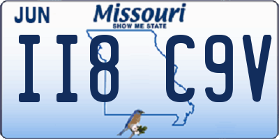 MO license plate II8C9V