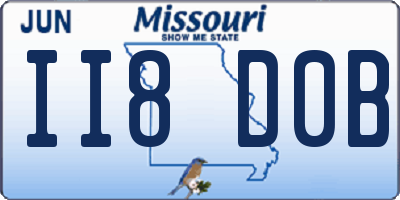 MO license plate II8D0B