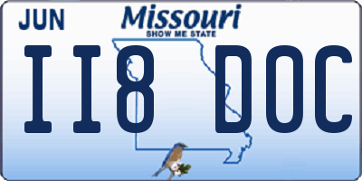 MO license plate II8D0C