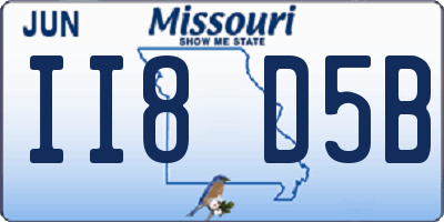 MO license plate II8D5B