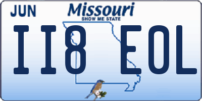 MO license plate II8E0L