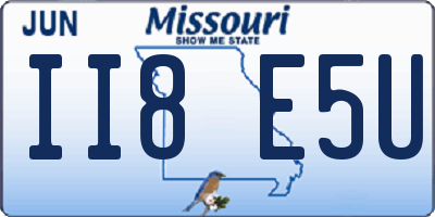 MO license plate II8E5U