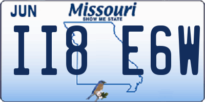 MO license plate II8E6W