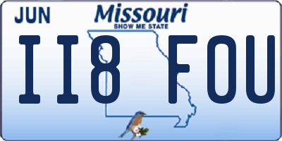 MO license plate II8F0U