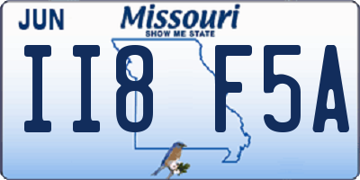 MO license plate II8F5A