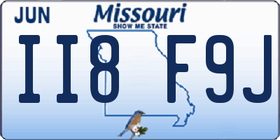 MO license plate II8F9J