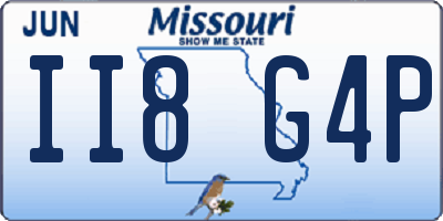 MO license plate II8G4P