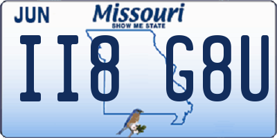 MO license plate II8G8U