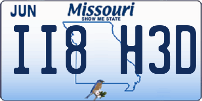 MO license plate II8H3D