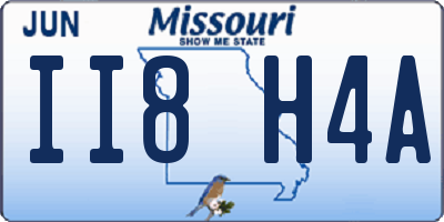 MO license plate II8H4A