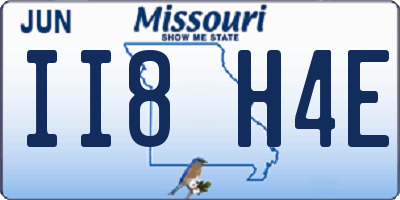 MO license plate II8H4E