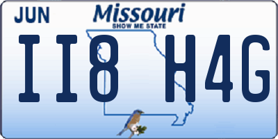 MO license plate II8H4G