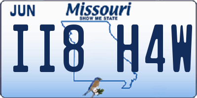 MO license plate II8H4W