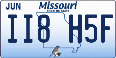MO license plate II8H5F