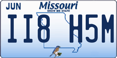 MO license plate II8H5M